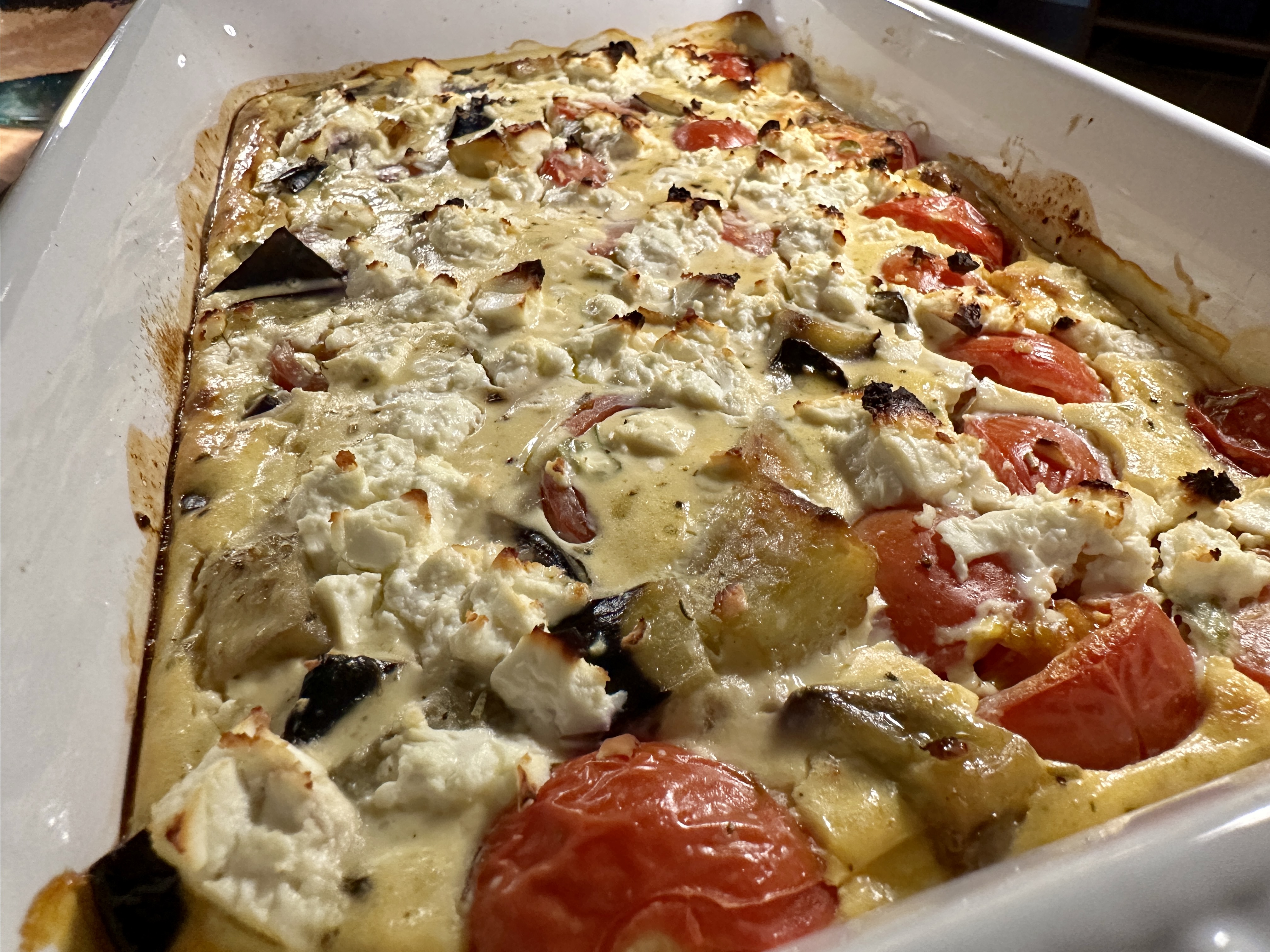 <i>Auberginen-</i><i>Tomaten-Auflauf</i><i>mit Feta</i>